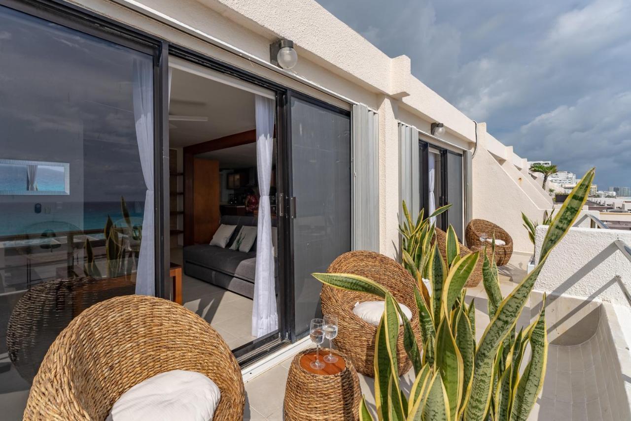 Amazing Caribbean Ocean View At Villas Marlin In Cancun Ngoại thất bức ảnh